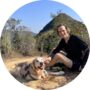 Felix Nikolas Prehn & his adopted golden retriever, Winston